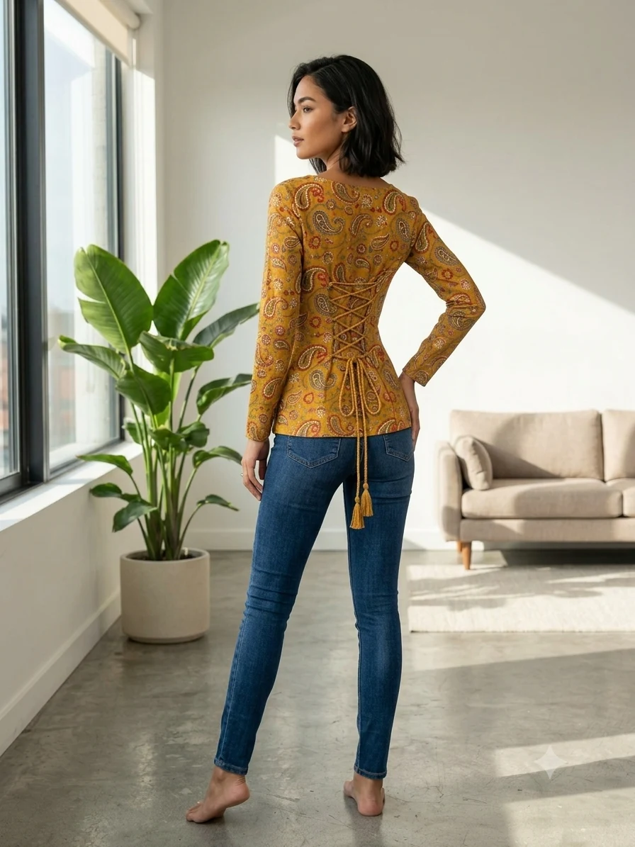 Baisakhi Kurti front view